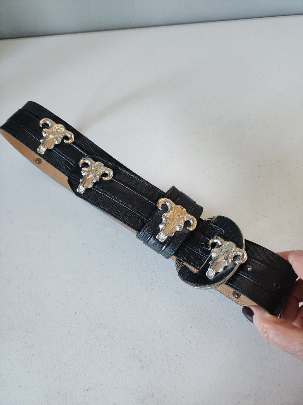 Vintage Leatherock Concho Belt "EUC"